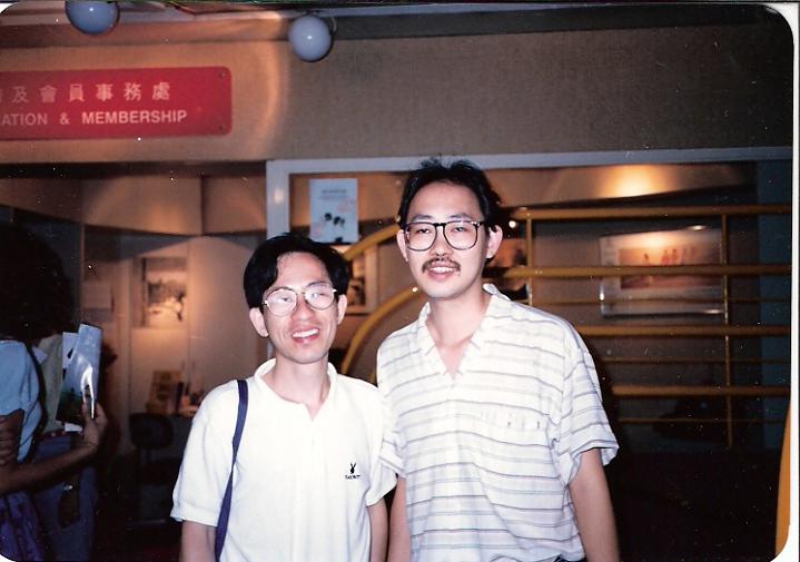 me_WongTinYuen_87Concert.jpg - 我和黃天源同學的合照。他一向都支持我們舉辦的音樂活動。每次都有出席。